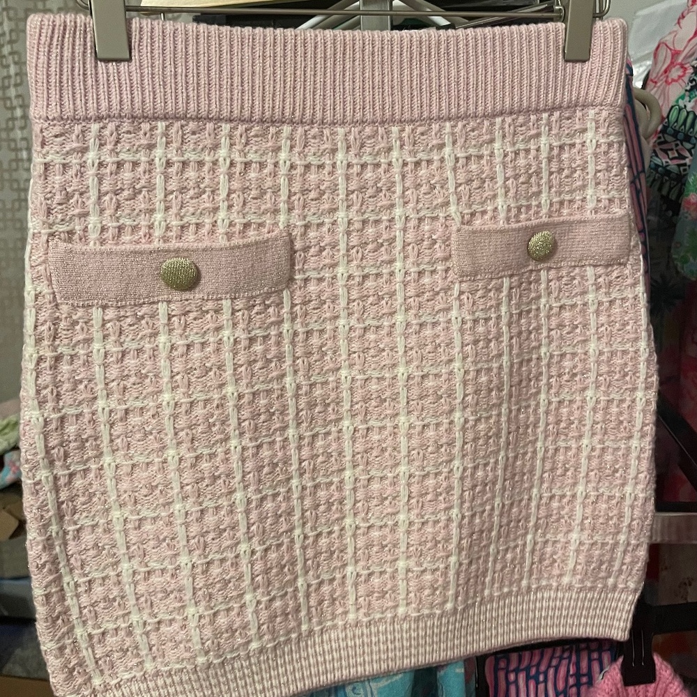 LoveShackFancy Callington Skirt in Pink Winds